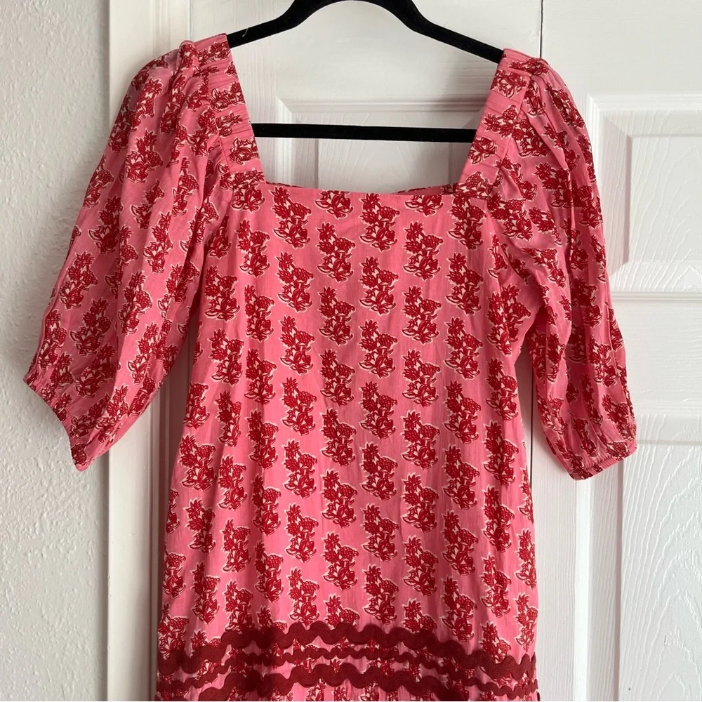 Ro’s Garden Hamilton Helsinki Block Print Floral Mini Dress